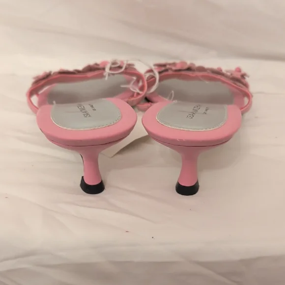 Isaac Mizrahi Pink Floral Sandals - Picture 5 of 5